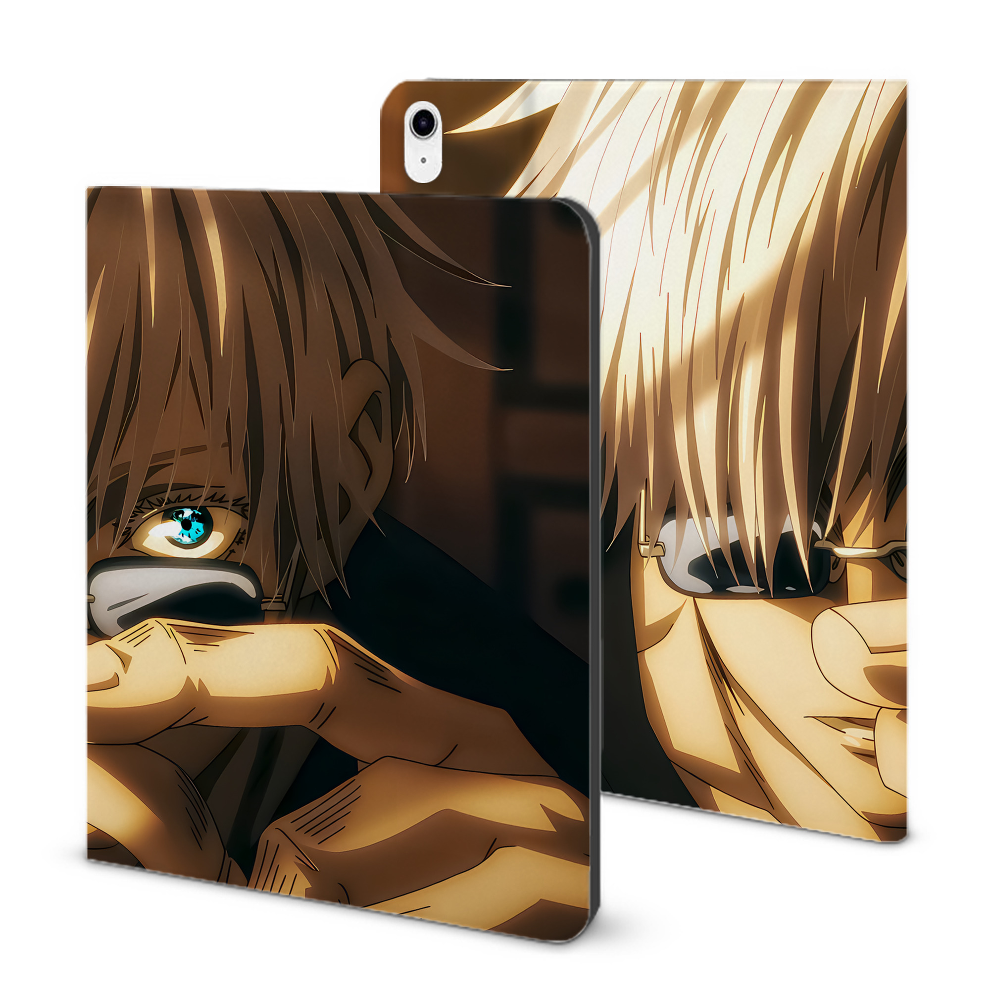 （画像用） 呪術廻戦 Jujutsu Kaisen IPad ケース ブック型 PUレザー TPU 耐衝撃 軽量 薄型 ペン収納なし 全面保護 IPad 各モデル対応